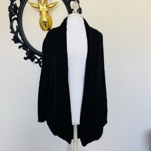 MINKPINK Cozy Black Cardigan Sweater